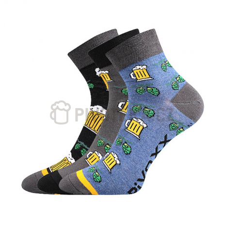 Ponožky pivo 01 MIX velikost 39-42 3 páry