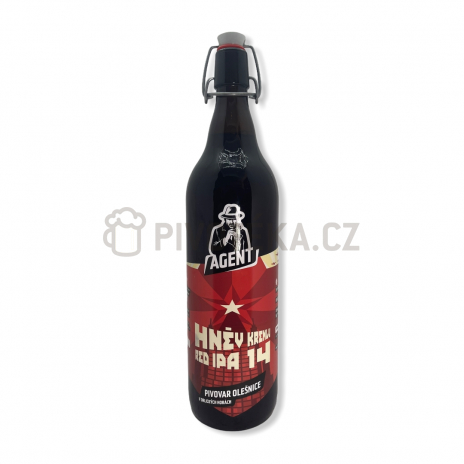 Hněv Kremlu RED IPA 14°  1l patent pivovar Agent