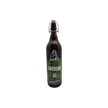 Grobián extra bitter fresh hop lager 12° 1l patent pivovar Agent