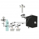 Domácí hospoda Lindr AS-40 2x nápoj +redukční ventil N2 (biogon)
