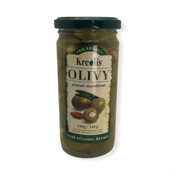 Kreolis olivy zelené s mandlí 240g