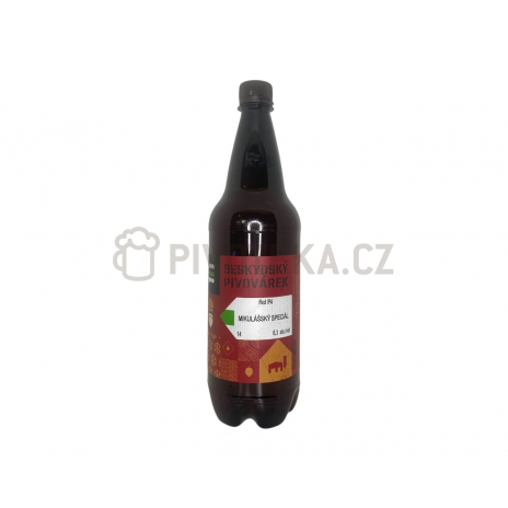 Mikulášský speciál RED IPA 14° PET 1l Beskydský pivovárek