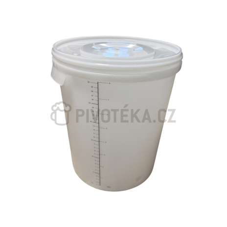 Plastová bílá fermentační nádoba 32l 