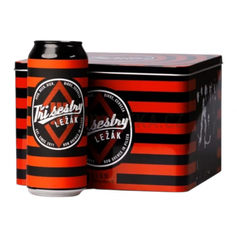 Tři sestry dárkový box  6x0,5l plech pivovar Elektrárna
