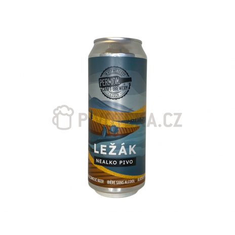 Nealko ležák 0,5l plechovka  pivovar Permon
