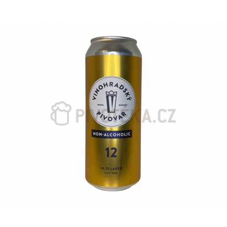 Nealko Vinohradská 12 0,5l plechovka  Vinohradský pivovar