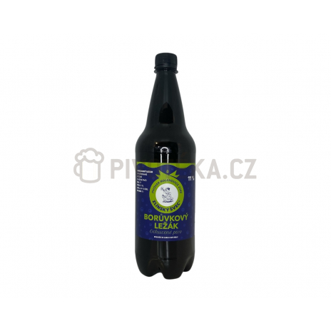Borůvkový ležák 11 1l PET pivovar Malenovice
