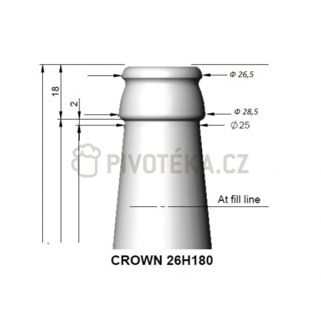 Adaptér na lahve Long Neck 18 mm – pro plničky Easy Jet a EcoJet NEXT 2.