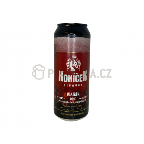 Višňák 10 0,5l plech Koníček