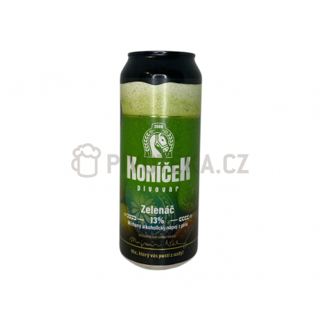 Zelenáč 13 0,5l plech Koníček