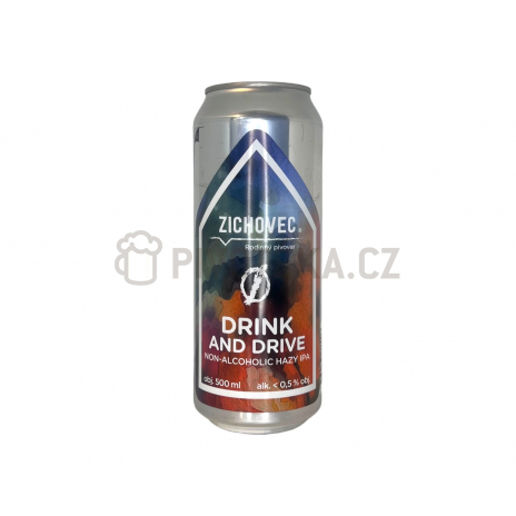 Drink and drive 0° 0,5l plechovka pivovar Zichovec