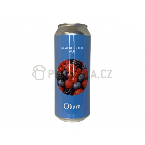 Nealko sour forest fruit 0,5l plechovka pivovar Obora