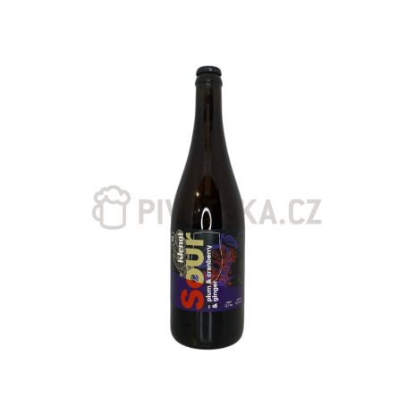 Sour ale švestka, brusinka a zázvor 12 0,7l pivovar Hradecký Klenot
