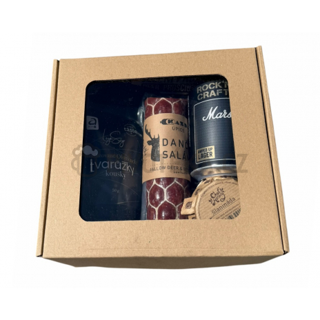 Dárkový box Gurmán – pivo a masové speciality
