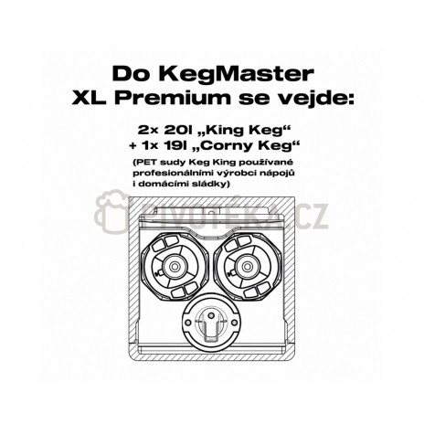 KegMaster XL kegerator Premium profesionální domácí výčep přímo z lednice