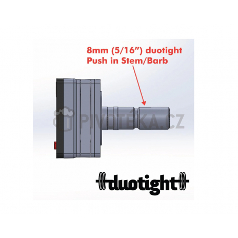 Digitální tlakoměr Mini 0 –100 psi – 8 mm (5/16”)