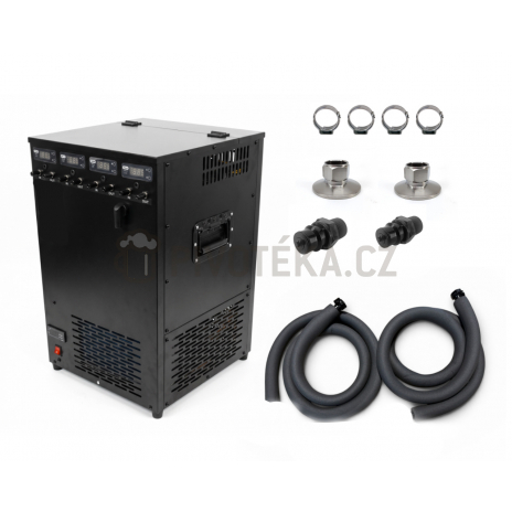 Set Glykolový chladič G40 s připojením na fermentor 2x tri-clamp 1,5"