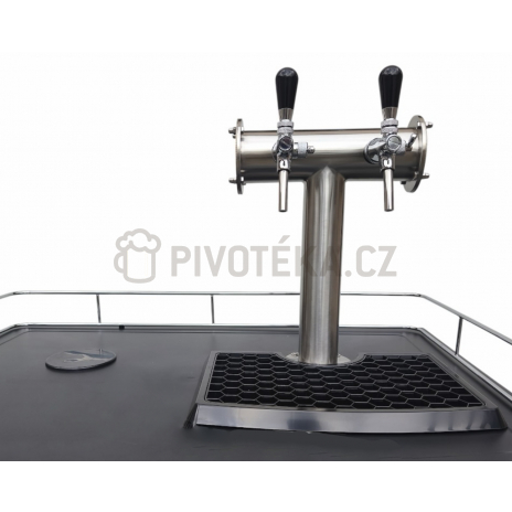 Set kegerator Xplus Stojan T nerez 2x naražeč +2x kohout Lindr