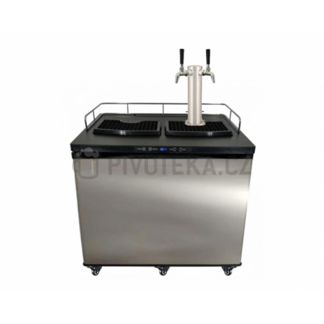 Set kegerator Xplus sestava stojan double tap 2x kohout, 2x narážeč